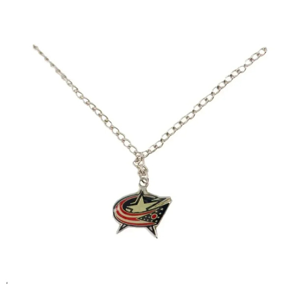 NHL _ Columbus Blue Jackets _ Combo Earrings + Necklace (Bluearnec) | women | - Picture 3 of 5